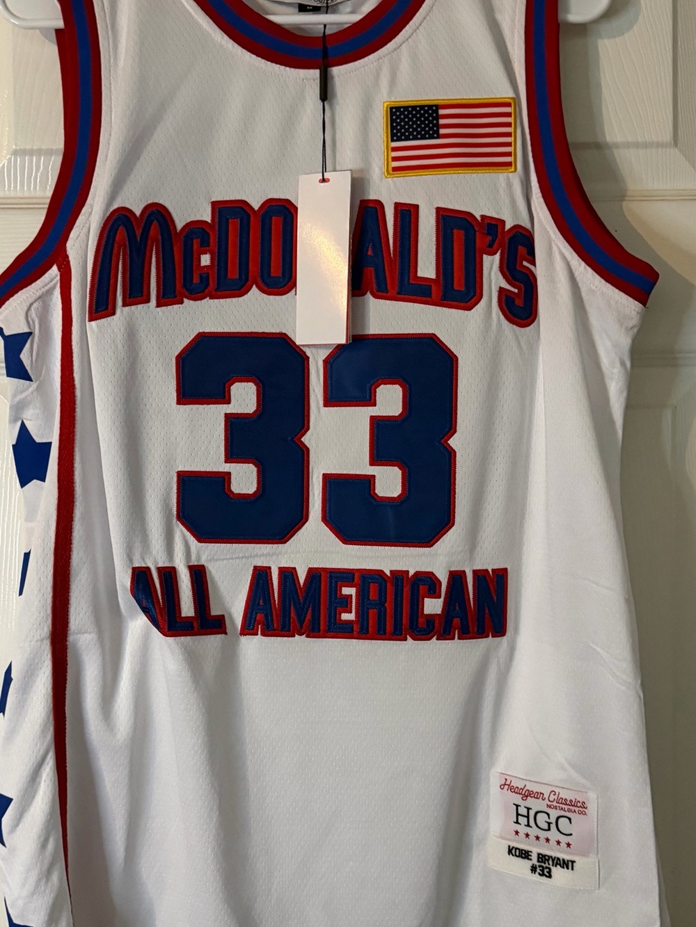 Kobe Bryant McDonald's All American 33 White & Blue Basketball Jersey